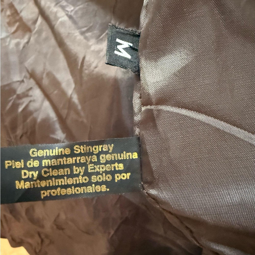 Corral stingray and lamb skin Leather Jacket rare masterpiece - Picture 13 of 16